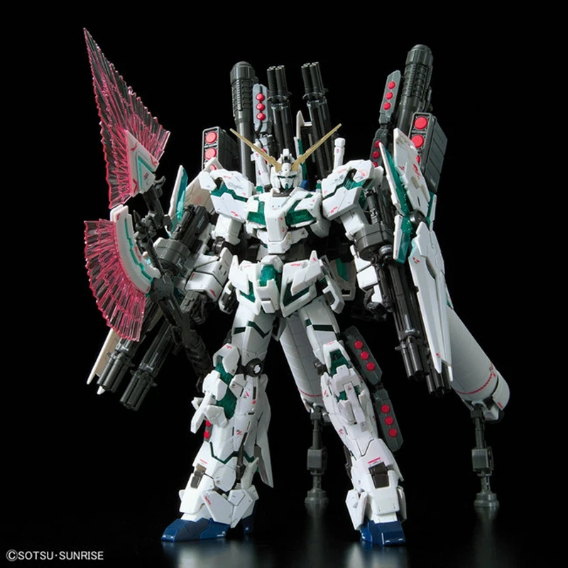 Bandai RG 30 1/144 полностью оборудованный полный панцири полный армированный Единорог зеленый Скелет Пробуждение ПВХ персонаж Модель Детская кукла