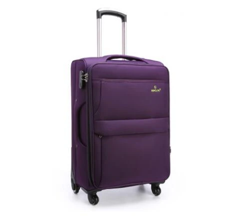 Дорожный чемодан из материала Оксфорд Спиннер чемодан Мужской Дорожный чемодан на колесиках чемодан с колесами Дорожная сумка на колесиках - Цвет: Purple