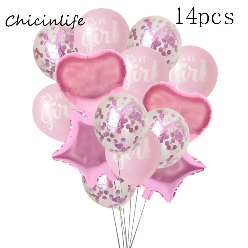 Chicinlife мальчик девочка 4th Happy Birhday украшение номер 4 шар День рождения корона шляпа 4 года День рождения принадлежности - Цвет: pink