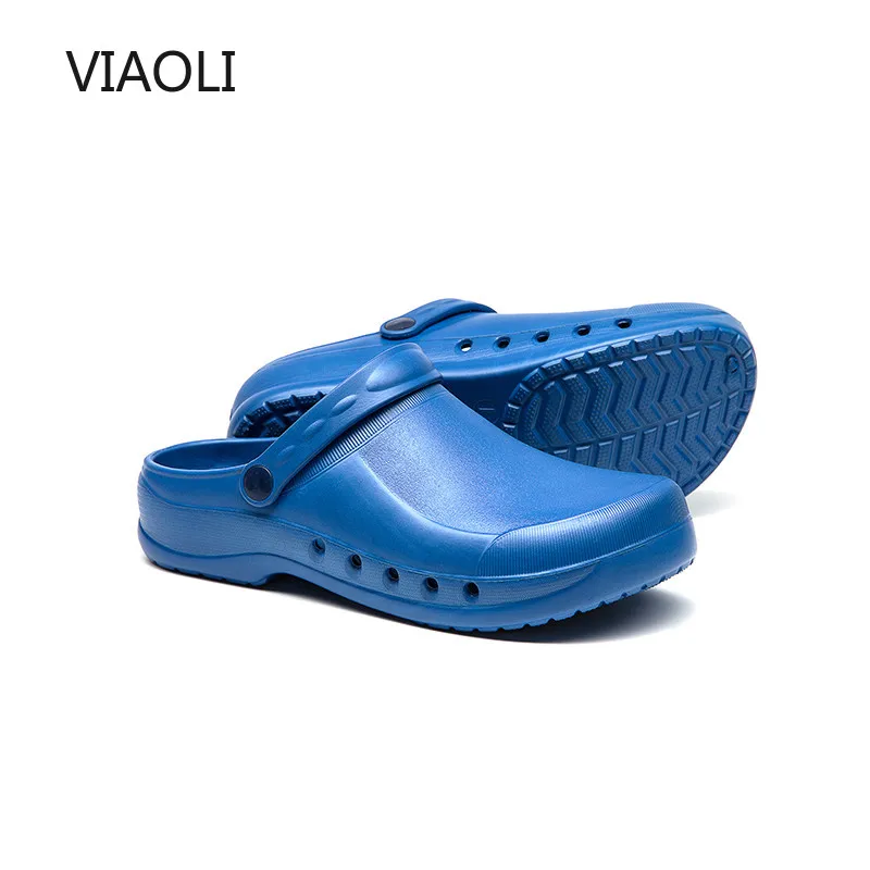 VIAOLI Medical Shoes Surgical Shoes Doctor Nurse Anti-slip Protective Footwear Operating Room Laboratory Slippers Working Clog