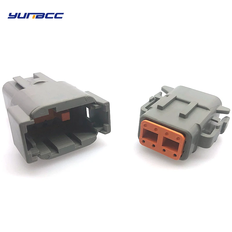 

1 set 8 Pin/way Deutsch DTM Series Automotive Wire Connector Waterproof Electrical Plug Kit ATM06-8S ATM04-8P