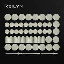 Disque de polissage en laine 25mm/13mm/9mm, 50 pièces, tige de roue ronde 3.2mm pour dremel