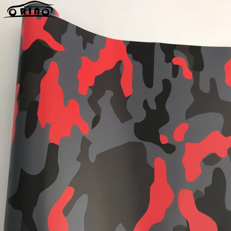Black Grey Red Vinyl Sticker Wrap-2