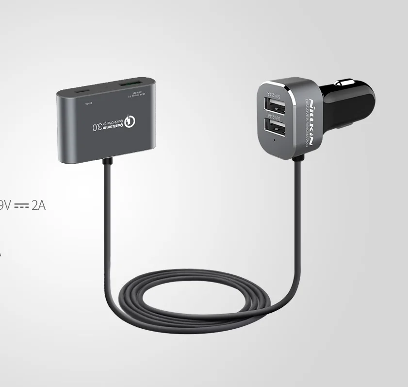 NILLKIN PD автомобильное зарядное устройство адаптер USB Quick Charge 3,0 зарядное устройство для мобильного телефона type C быстрое зарядное устройство для iPhone для samsung для xiaomi - Тип штекера: 4 Port USB Charger