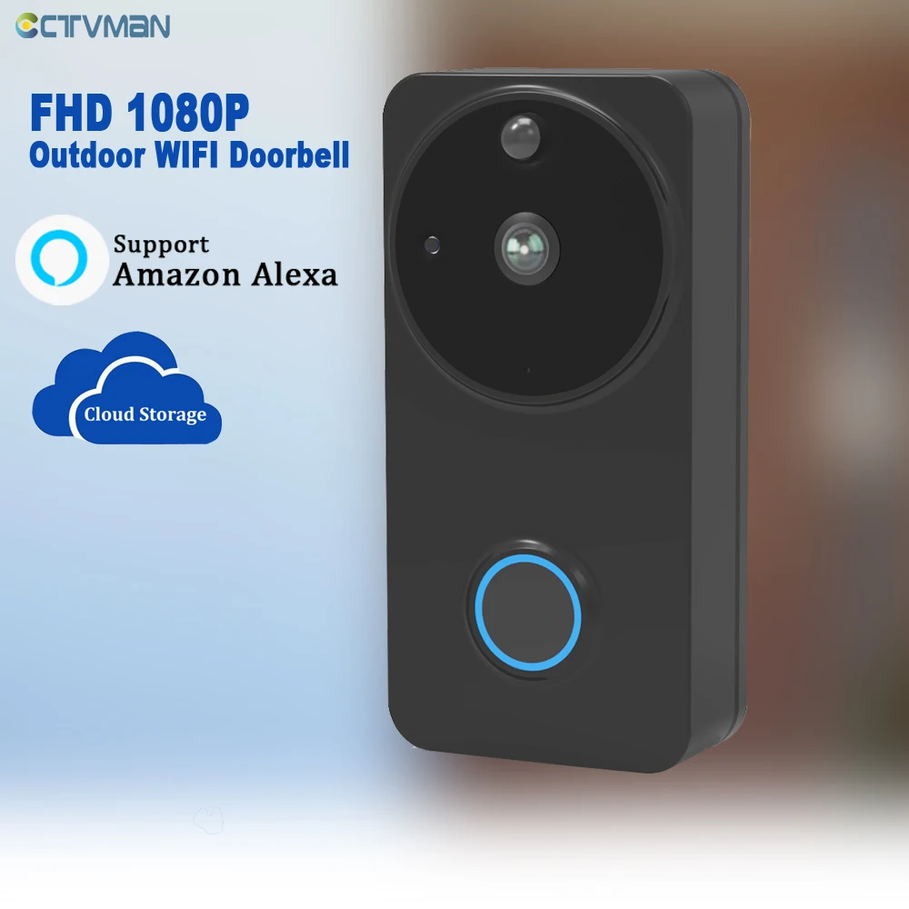 Беспроводной дверной звонок с камерой Wi Fi 1080P|doorbell with camera|doorbell wirelessdoorbell doorbells wireless