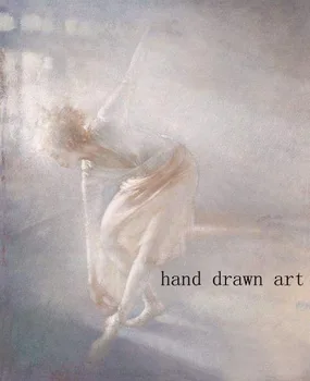 

Artist perfect hand painted romantic passionate ballet body painting on canvas