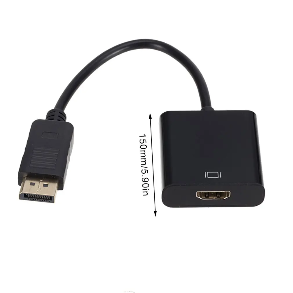 Кабель DP-HDMI Hd видео адаптер кабель большой адаптер DP к HDMI кабель 1080P идеальный без потерь сигнал Plug And Play черный
