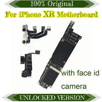 

Original unlocked Mainboard With / without Face ID For iPhone XR Motherboard MB Clean iCloud IOS Logic Board With Full Chips