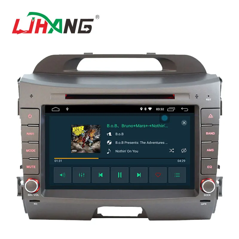 Discount LJHANG Car DVD Multimedia Player Android 9.0 For Kia sportage 2010 2011 2012 2013 2014 2015 GPS WIFI 2 Din Car Radio Stereo Auto 2
