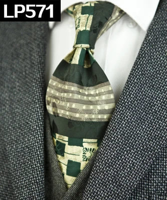 Ручная печать, мужские галстуки, галстук, узор Пейсли, геометрический, шелк, с принтом, классический,, уникальный костюм, подарок для мужчин - Цвет: LP571