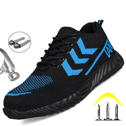 Chaussures de sécurité à bout en acier pour homme, baskets de travail, Anti perforation, à la mode, de Construction, 2021 