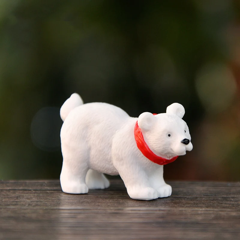 BAIUFOR миниатюрный Рождественский полярный медведь фигурки Сказочный Сад