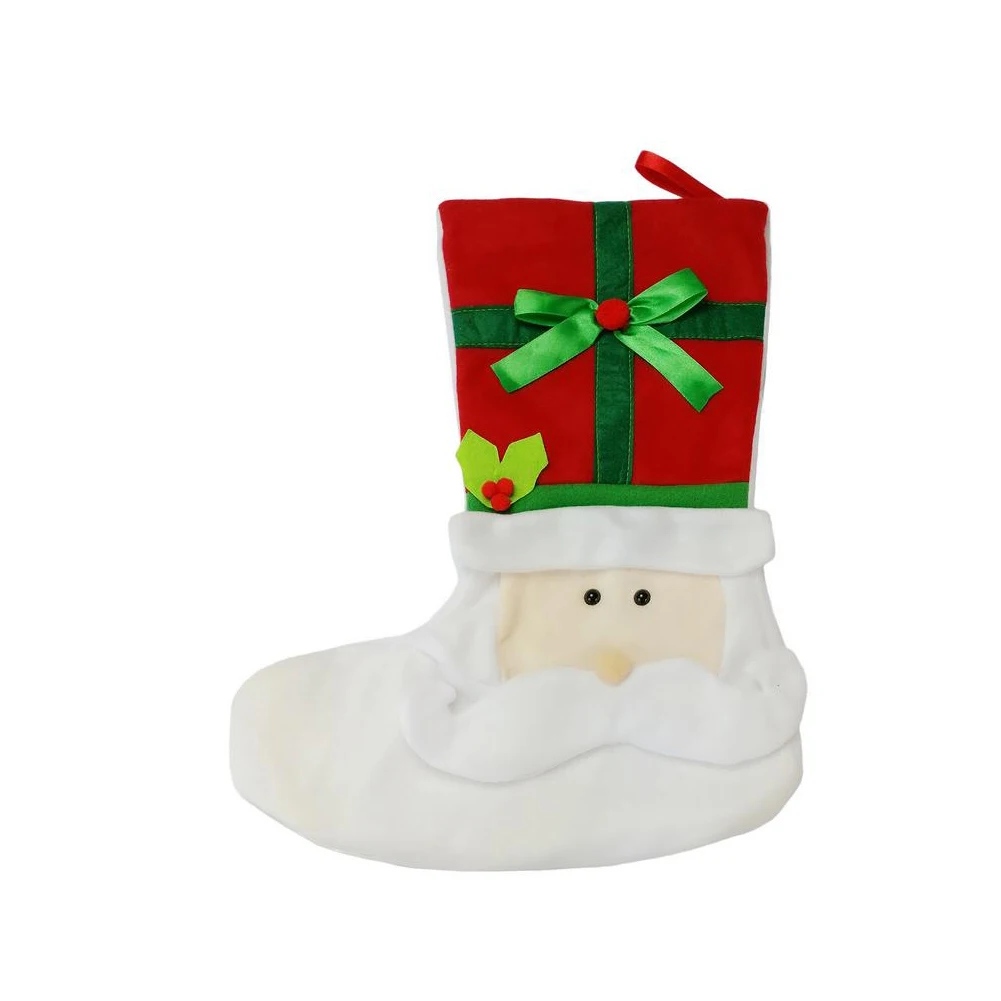 1PC Christmas Stocking Cartoon Xmas Gift Stocking Santa Claus Hangable Stockings for Home Christmas Tree Christmas Decor
