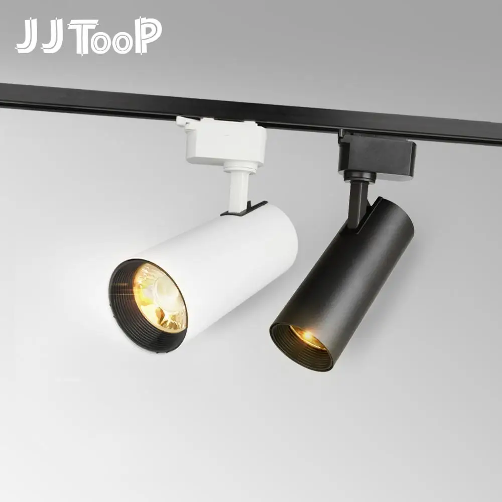 

LED Track Light COB 12W 20W 30W 40W Ceiling Rail Lamp Adjustable Spotlight Fixture Shop Living Room Clothing Store Lighting 220V