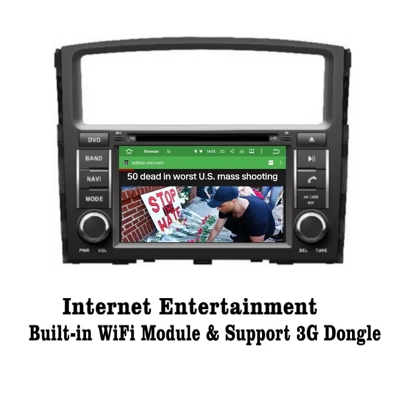 Liislee Android 7 1 2G RAM для Mitsubishi Pajero автомобиля Радио Аудио Видео Мультимедиа DVD плеер WIFI