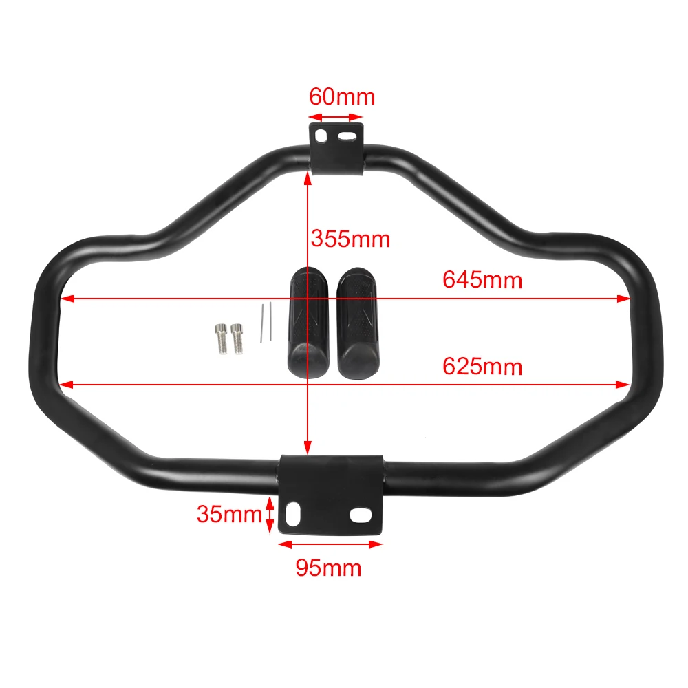Motorcycle Mustache Engine Guard Highway Crash Bar For Harley Sportster XL883 XL1200 48 72 2004 -
