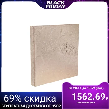 

Photo album for 400 photos 10x15 cm "silver flowers" leatherette 35x33x6 cm