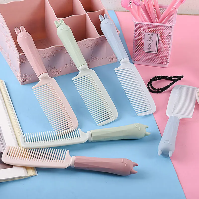 

Cartoon Soft Cute Rabbit Comb Cute Student Girl Anti-static Adult Plastic Monster Curly Hair Styling Comb