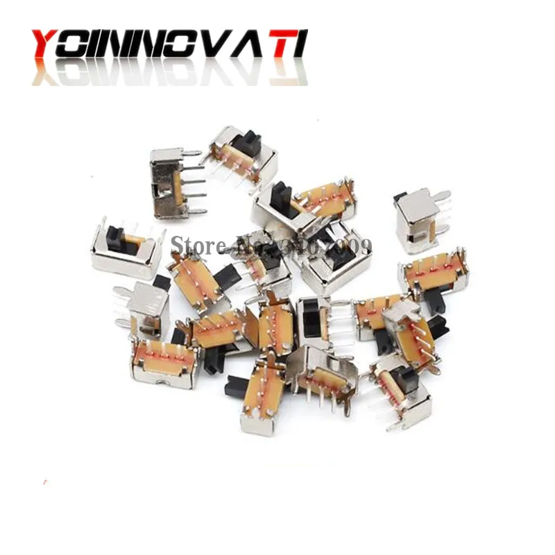 

Free Shipping 100 Pcs Toggle switch SK12D07 SK12D07VG3 stents Small toggle switch/3 mm high Miniature Slide Switch Side Knob
