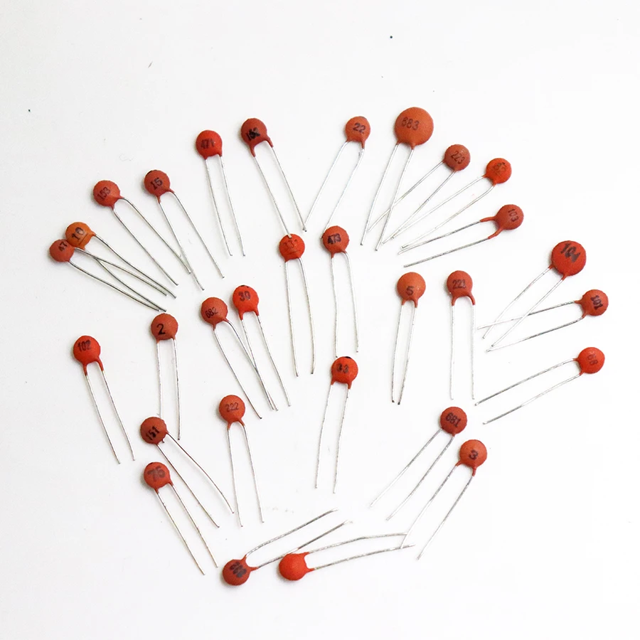 300pcs  30value 50V Ceramic Capacitor Assorted kit Assortment Set  30value*10pcs=300pcs