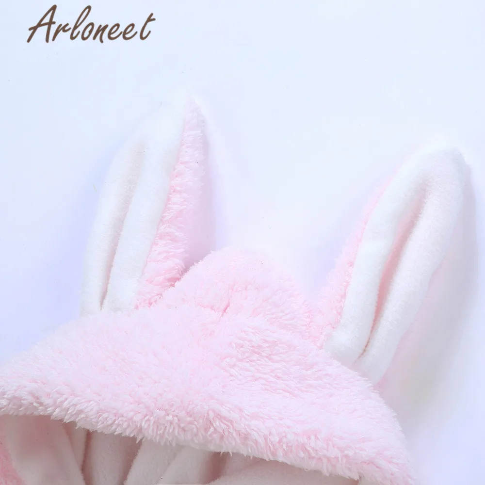 ARLONEET/пальто с героями мультфильмов теплое зимнее плотное пальто для маленьких девочек хлопковый плащ верхняя одежда с капюшоном и заячьими ушками Детское пальто Одежда для девочек