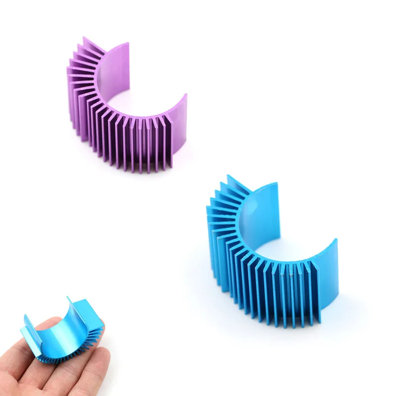 Blue/Purple Motor Cooling Heat Sink Heatsink Top Vented 540 545 550 For 1/10 RC Cars Buggy Monster Truck Short Course Crawler