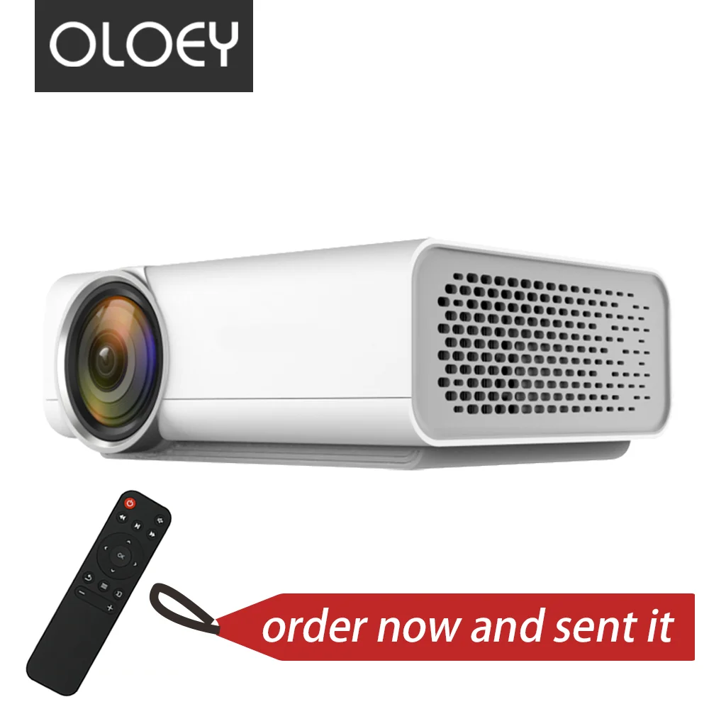 OLOEY Mini full HD проектор 800*480 с поддержкой 1080P светодиодный портативный проектор для домашнего кинотеатра