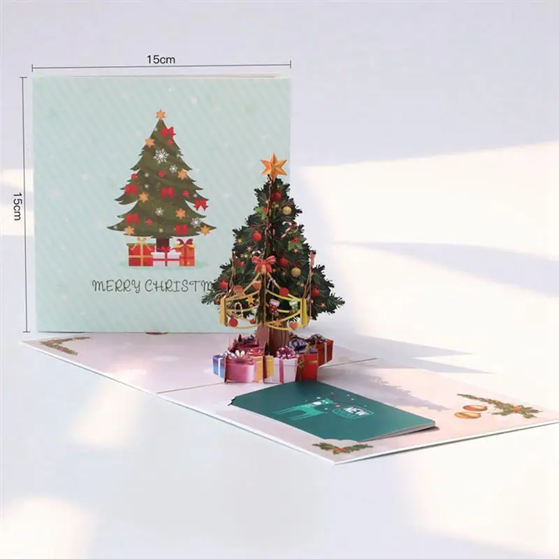 Details about   Christmas 3D   Up Greeting Card Wedding Birthday Christmas Tree Postcard 