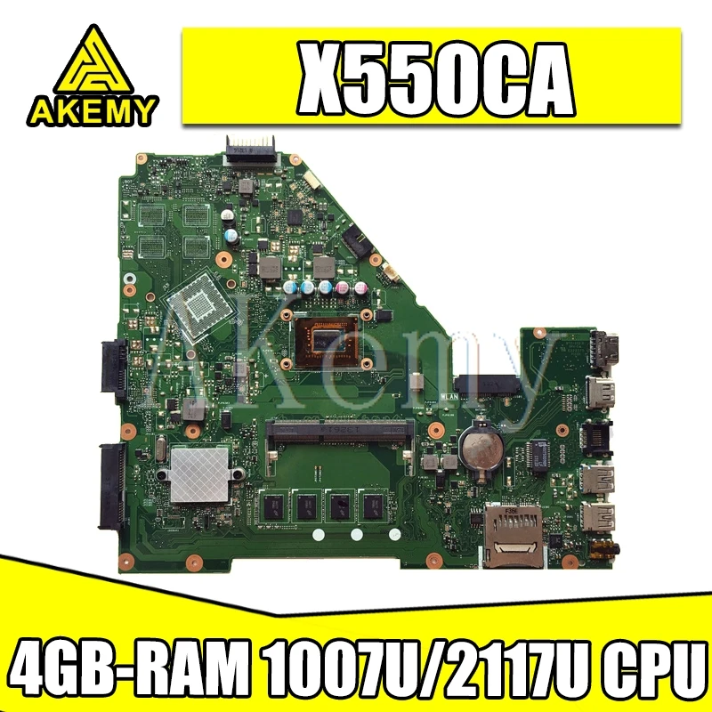 Samxinno X550CC Laptop Moederbord Voor Asus X550CA X550CL R510C Y581C X550C A550C Originele Moederbord 4GB-RAM 1007U/2117U Cpu Samxinno X550CC Laptop Moederbord Voor Asus X550CA X550CL R510C Y581C X550C A550C Originele Moederbord 4GB-RAM 1007U/2117U Cpu