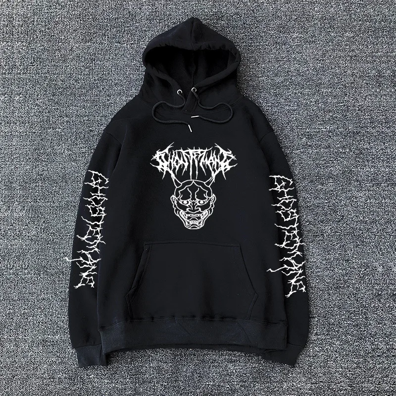 Rapero Popular de hip-hop con capucha, jack caliente con estampado Popular, europeo y americano