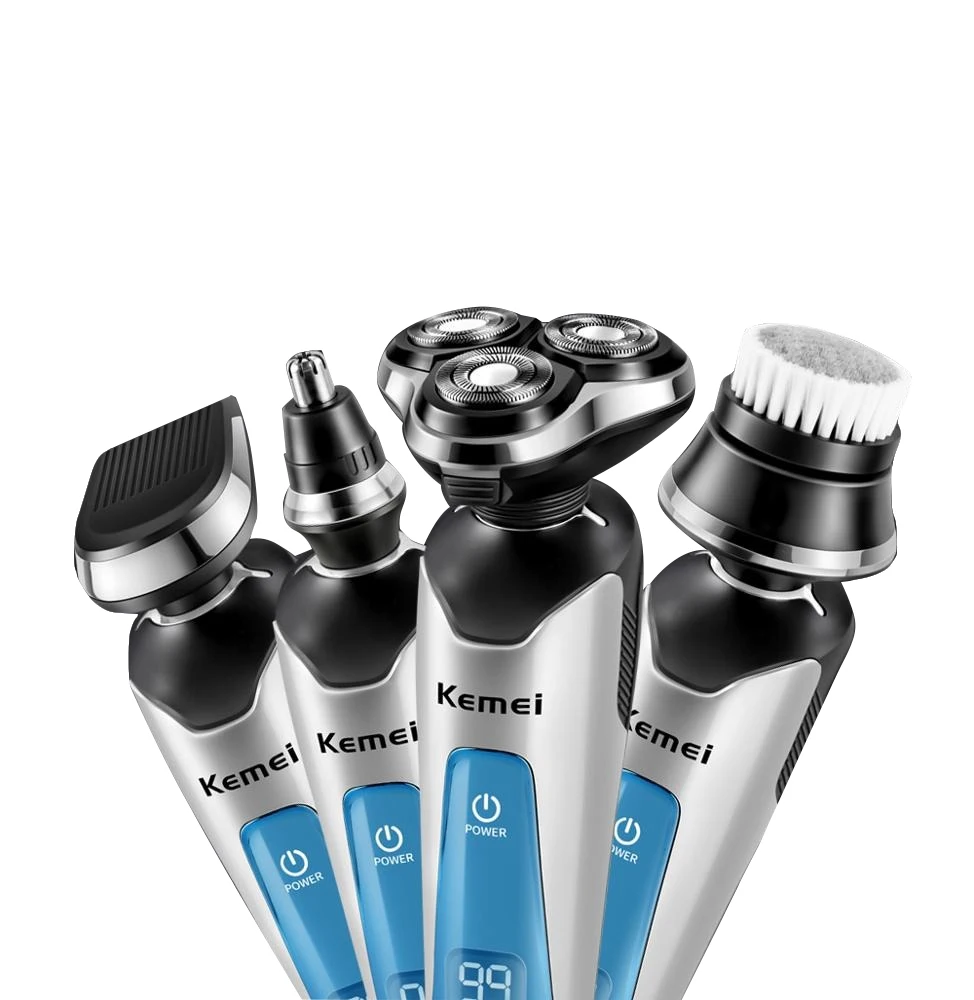 KM-5390 4in1 Professional Intelligent  Waterproof Electric Washing Shaver Nose Trimmer Face  Kemei Hair Clipper Wholesale