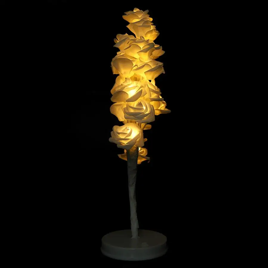 Праздничный фонарь 24LED Настольный красивый романтический цветок розы дерево декор светильник для спальни предложение подвесной фонарь-шар