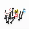 MOC City Traffic Parts 2x2 Road Sign Printed Tile 15210 30258 892 Compatible Street View Signpost Bulk Accessory Building Blocks 2