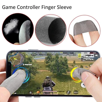 

Mobile Finger Gloves Sleeve Breathable Fingertips For Games Anti-Sweat Touch Screen Finger Cots Cover Phone Gaming Thumb Sleeves