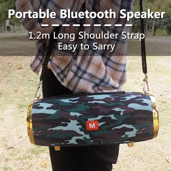 

column music subwoofer 3D stereo 50W high power outdoor portable bluetooth speaker support radioTF card AUX caixa de som speaker