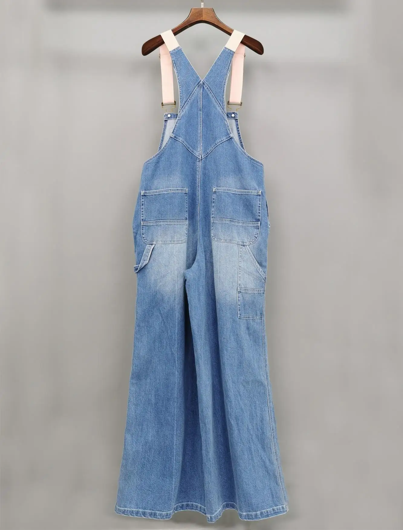 

2019 ladies fashion loose denim overalls 0924