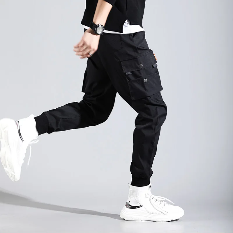 Хип-хоп мужские панталоны Hombre High Street Kpop повседневные брюки карго с множеством карманов джоггеры Modis уличные брюки Harajuku