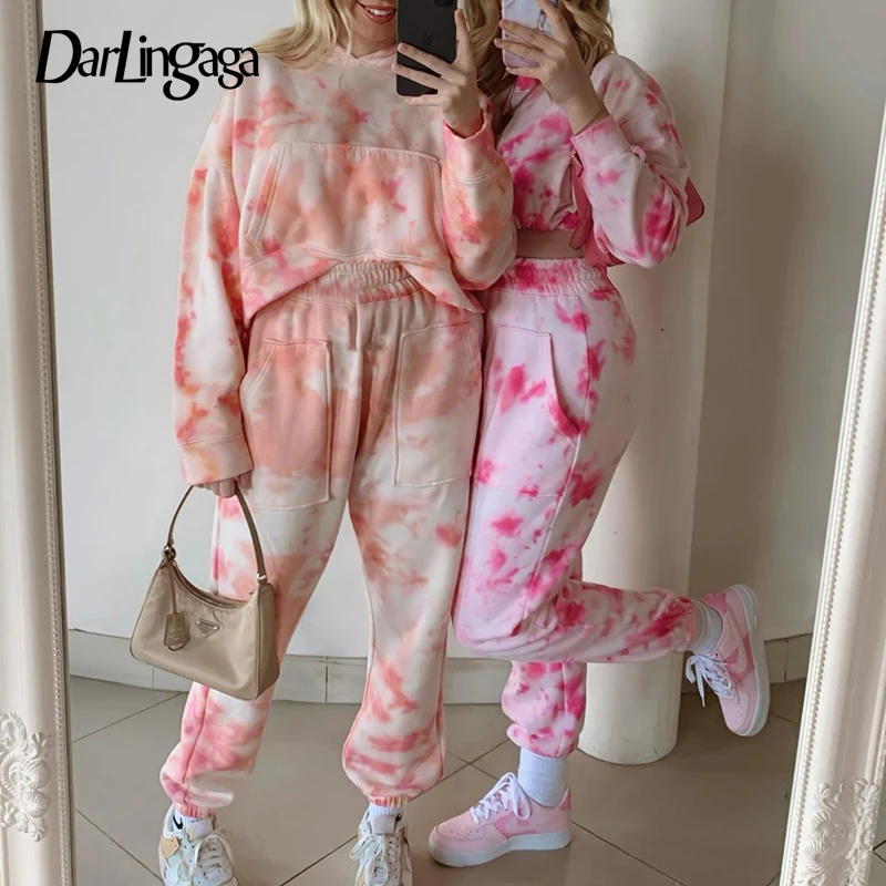 Darlingaga Fashion Tie Dye Sweatpants Women Joggers High Waist Pants Pockets Streetwear Baggy Harem Pants Bottom Pantalon Femme Darlingaga Fashion Tie Dye Sweatpants Women Joggers High Waist Pants Pockets Streetwear Baggy Harem Pants Bottom Pantalon Femme
