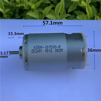 

NICHIBO RS-555 Carbon Bursh DC Motor DC 12V-36V 24V 3500RPM Large Torque 5-pole Rotor Electric Motor For Fan/Hair Dryer/Copier