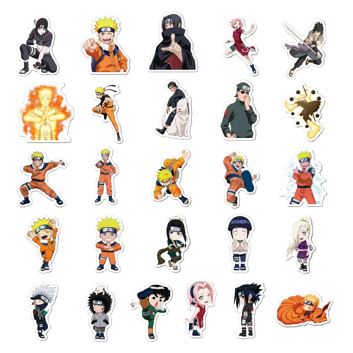 50pcs kawaii naruto anime stickers aesthetic decals cute suitcase snowboard laptop waterproof graffiti cartoon sticker kids toys stickers aliexpress