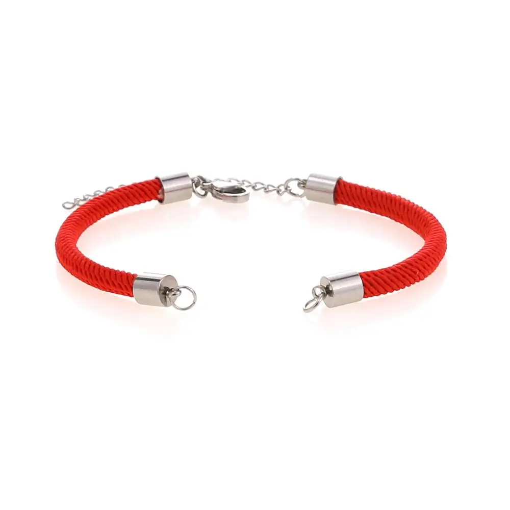Black and Red Adjustable String Chain