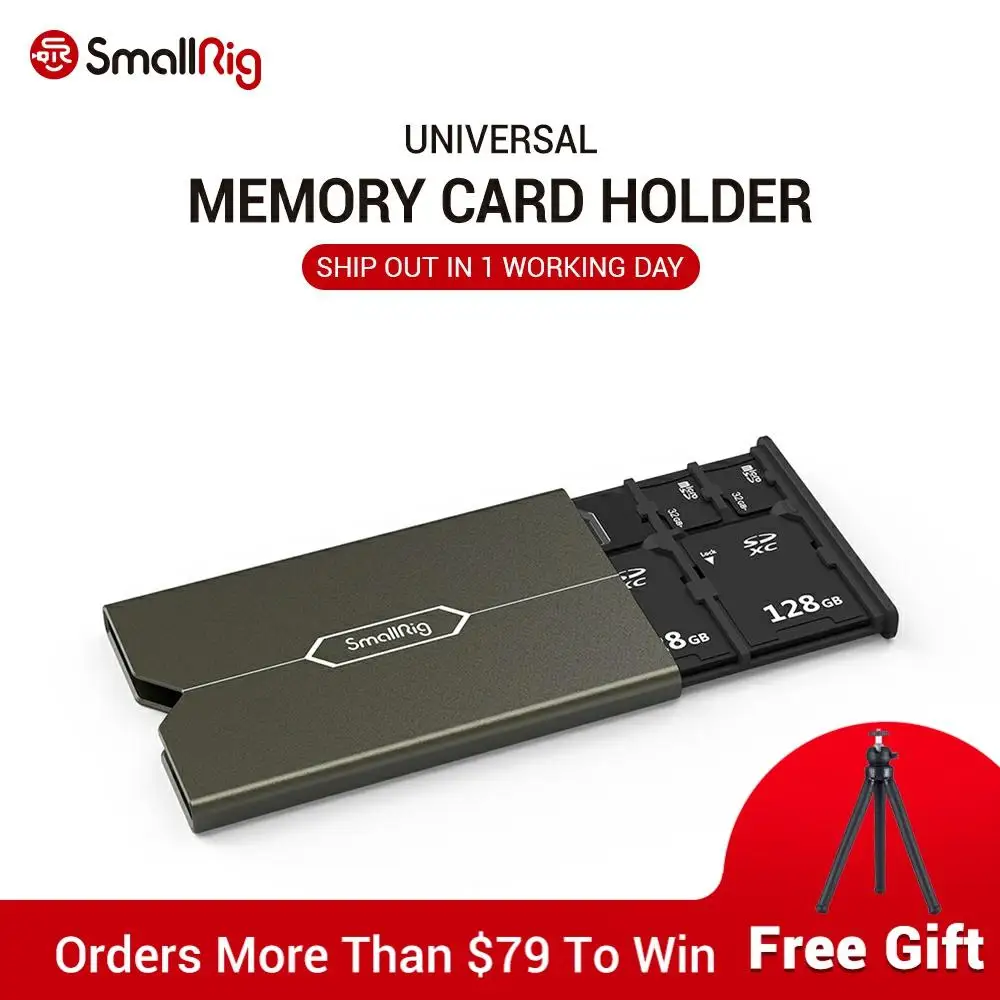 

SmallRig Memory Card Case Memory Card Storage Holder DSLR Camera Rig 2832