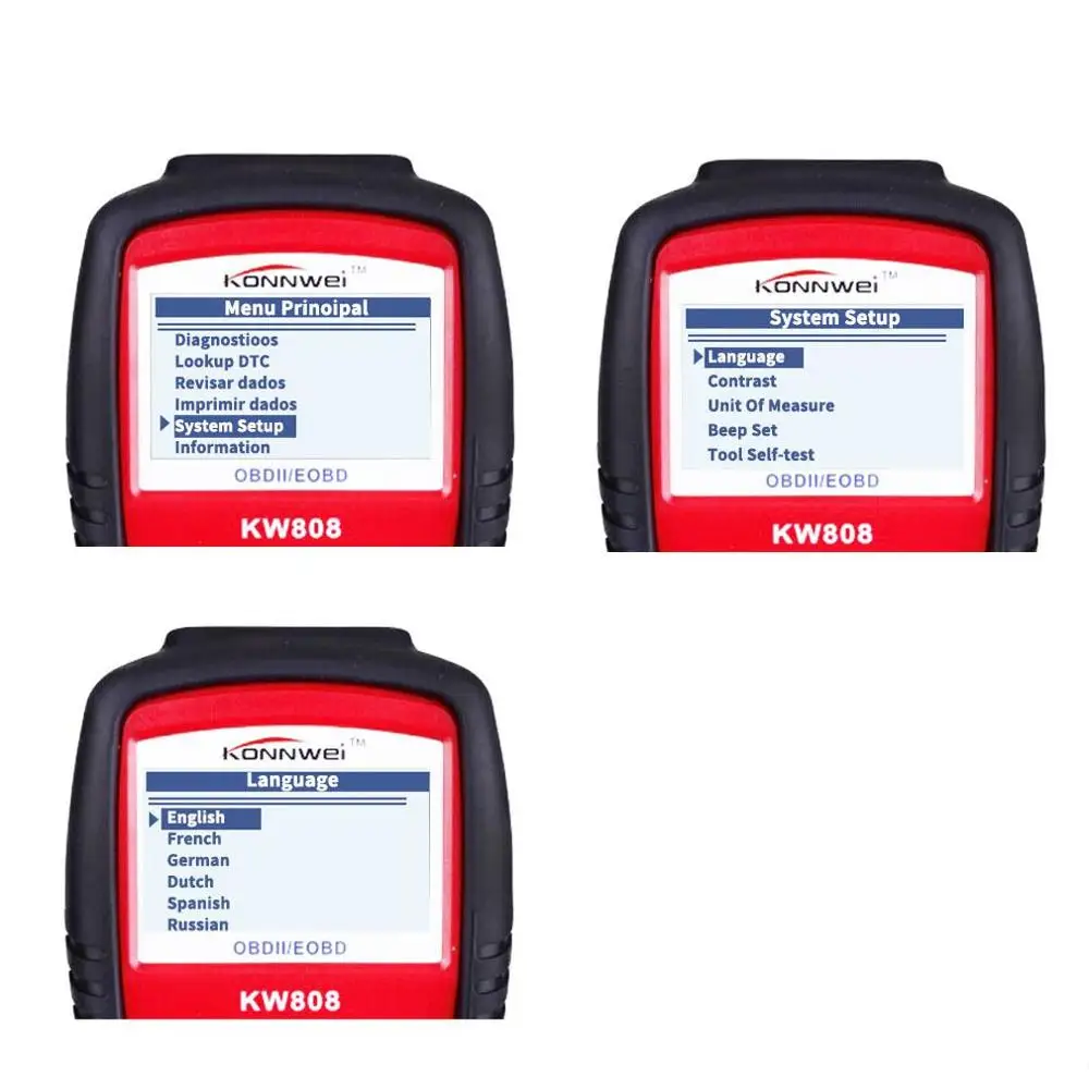 

Kw808 Car Fault Diagnosis Detector Scanner 12V 2.8 Inch Screen Car Diagnostics