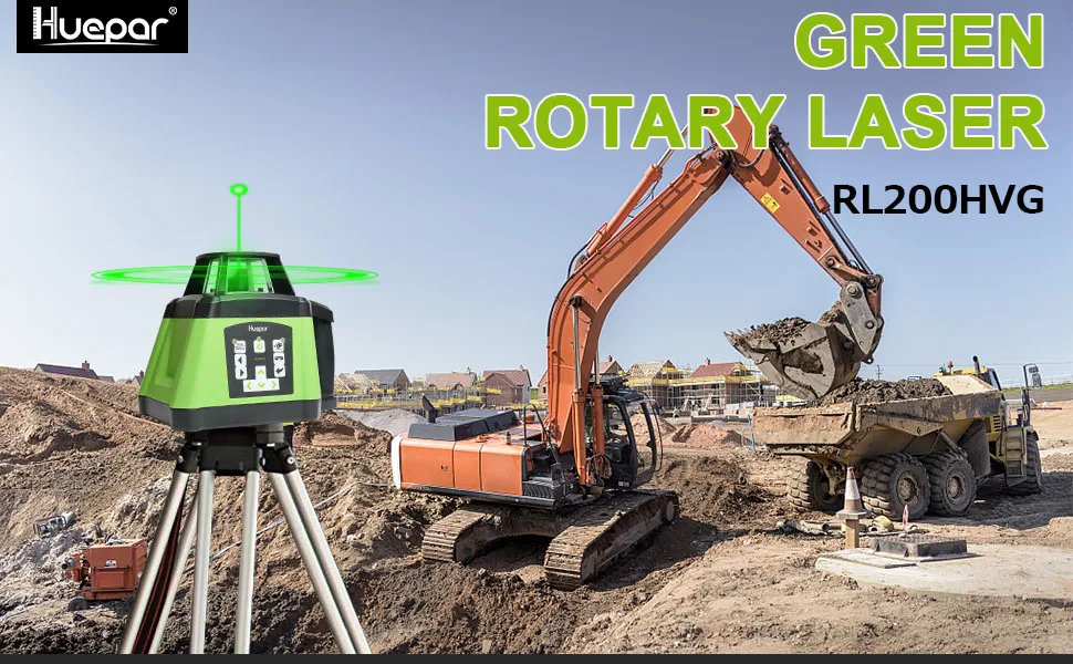 Huepar RL200HVG зеленый вращающийся луч Горизонтальная и вертикальная линия/точечные