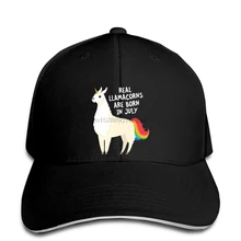 Для мужчин Бейсбол кепки Llamacorns рождаются в день рождения в июле дизайн Бейсбол Кепка классная Для женщин Бейсбол Кепка с прямым козырьком остроконечные