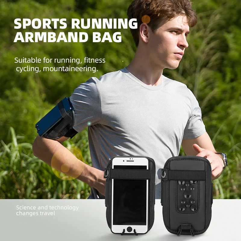 Mark Ryden Running Armband Bag Unisex Sports Octopus Sucker Design Mobile Phone wrist bag Adjustable armband bag For Cell Phone