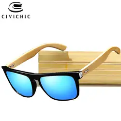 Шикарные деревянные поляризованные солнцезащитные очки мужские бамбуковые дизайнерские очки UV400 для вождения женские зеркальные очки с