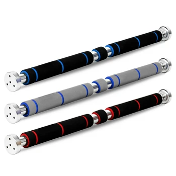 

200Kg Adjustable 80-130cm Horizontal Bar Pull-Ups on Indoor Door Fitness Equipment Punch-Free Single Rod