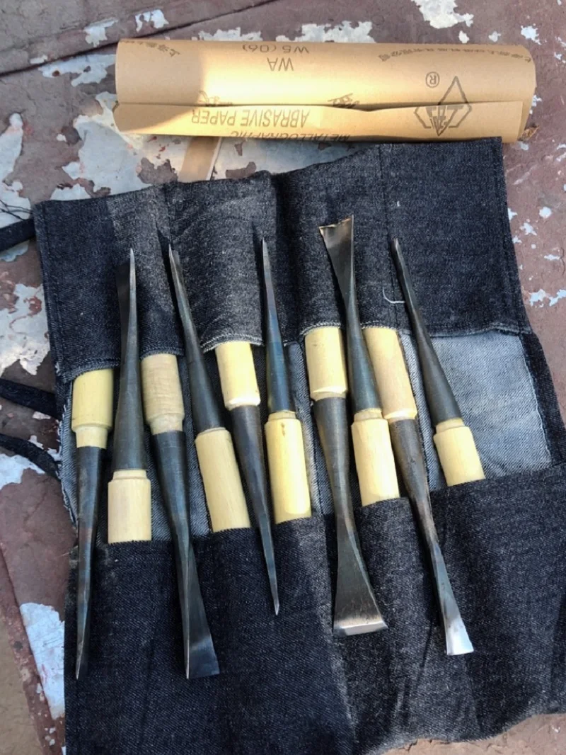 Shallow Arc Woodworking Chisels & Carving Knives 6