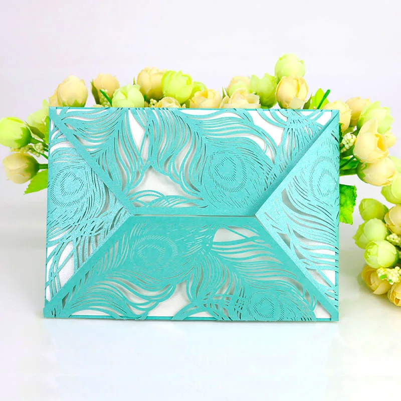 20 piezas elegantes tarjetas de приглашение воск boda con corte лазерной para invitaciones де visita